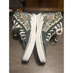 Vans Sk8-Hi Bolt Liquify Avocado Green White Canvas Suede Men's 12